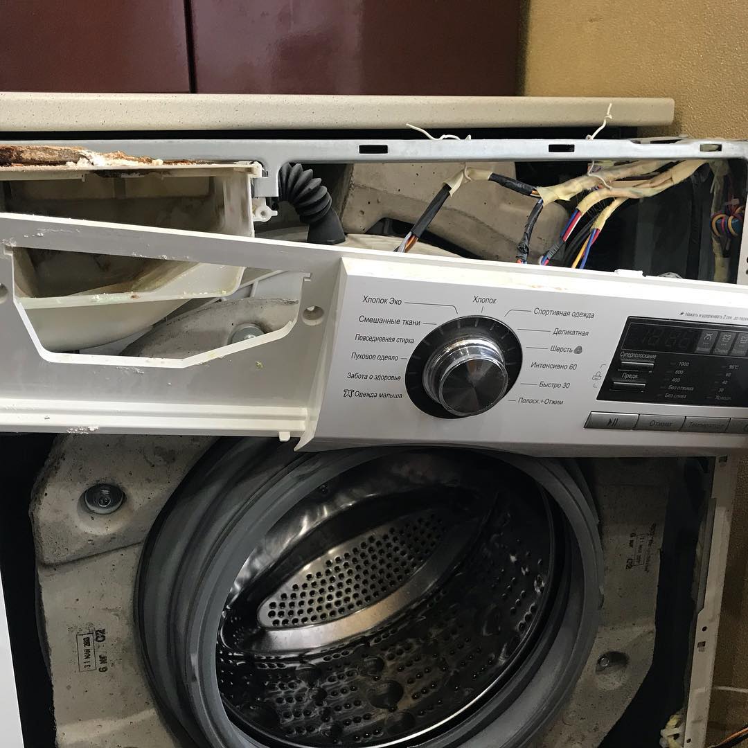 Как разобрать стиральную машину LG